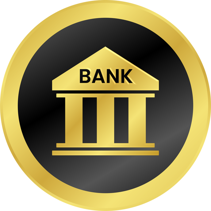 Golden Bank Icon