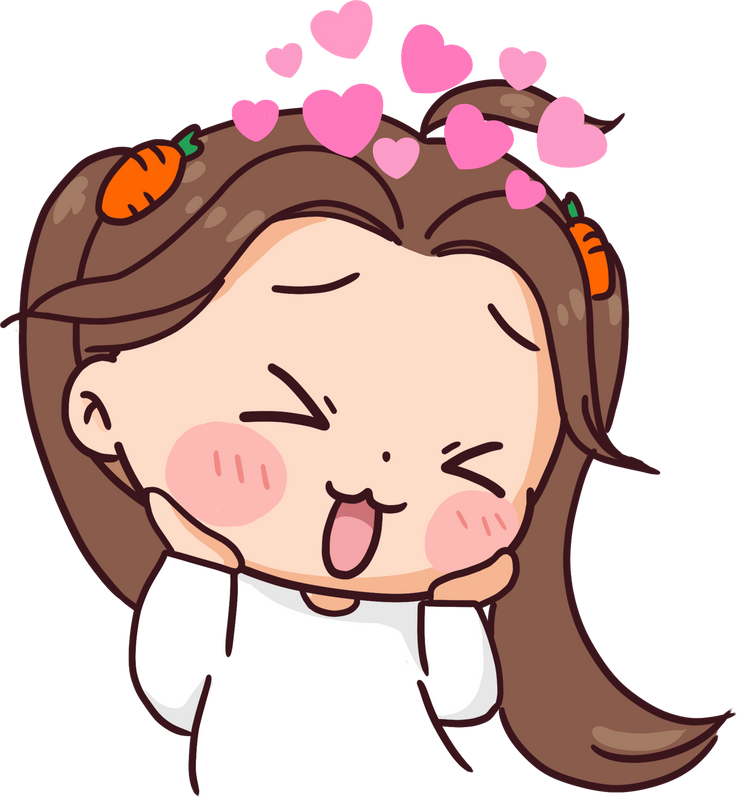 Shy Girl Illustration